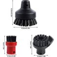 thumbnail image 2 of CHAO 6 cepillos redondos para limpiador a vapor Kärcher SC1 SC2 SC3 SC4 SC5 SC7 CTK10, cepillo de limpieza a vapor, 2 boquillas redondas grandes + 4 boquillas redondas pequeñas, 2 of 5