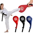 thumbnail image 2 of PU Leather Martial Arts Training Target, Lightweight & Portable Kicking Pad with Adjustable Strap for Taekwondo, Karate, Boxing Practice, High-Intensity Sessions, 2 of 8