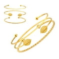 thumbnail image 6 of Homoyoyo 3-Piece Women's Fashion Alloy Adjustable Bracelets Set, Stylish Valentine's Day Accessories, 6 of 7