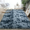 thumbnail image 6 of ZXNYH Large Fluffy Area Rugs for Bedroom Living Room, 6x9 Feet Indoor Carpets for Boys Girls Teenagers and Adults, Tie-Dyed Fuzzy Rugs, Super Soft Kids' Rugs, Nursery Decor Rugs, Purple, 6 of 6