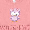 thumbnail image 4 of Inktastic Cute Pink and Purple Owl Girls Baby Dress, 4 of 5
