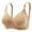 Beige, variant on Push Up Bras for Women Older Front Zip Wireless Bra MagicLift Large Breasts Full Coverage Back Fat High Support Bras Hot Pink 42