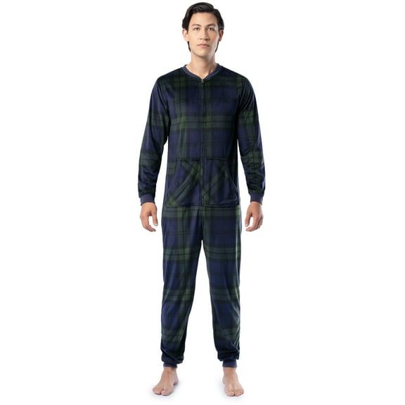 Fruit of the Loom Men's Solid & Printed Pajama Union Suit, Sizes S-5XL