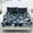 Blue Floral, variant on Whosucclay Landscape Print Soft 3-Piece Fitted Sheet Set with Guest Room for Kids Girls, Lightweight Wrinkle Resistant Cozy Fitted Bedding, Queen Size