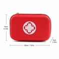 thumbnail image 2 of Hard Shell First Aid Kit, Portable Waterproof Compact Red Medical Storage Bag, 1 Pack Lightweight Travel Carrying Case for Emergency Home Outdoor Camping Hiking Workplace Travel Use, 2 of 5