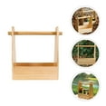 thumbnail image 5 of 1 Pce Boîte de Rangement en Bois Étui de Rangement de Camping Contenant Extérieur avec Poignée, 5 of 5