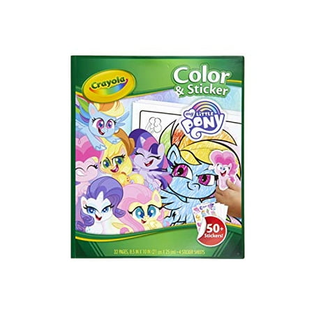 Crayola My Little Pony Coloring Pages and Stickers, Gift for Kids, Ages ...