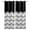 black, variant on Grey Chevron Blackout Curtains for Bedroom Living Room Darkening Curtains 63 Inches Long Geometric Turquoise Print Wavy Striped White Window Curtain 2 Panels Set Window Treatment Drapes 52"x63"