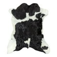 thumbnail image 3 of Black And White Calf hide Rug, 3x2 ft, Genuine Leather, Natural Cowhide for Modern & Rustic Decor, 3 of 7