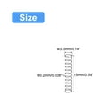 thumbnail image 2 of Compression Spring, 5Pcs 304 Stainless Steel, 3.5mm OD, 0.2mm Wire, 15mm Length, 2 of 6