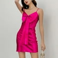 thumbnail image 4 of Teissuly Women's Casual Sleeveless V Neck Dress HomeWear Slip Short Sleeshirts, 4 of 5