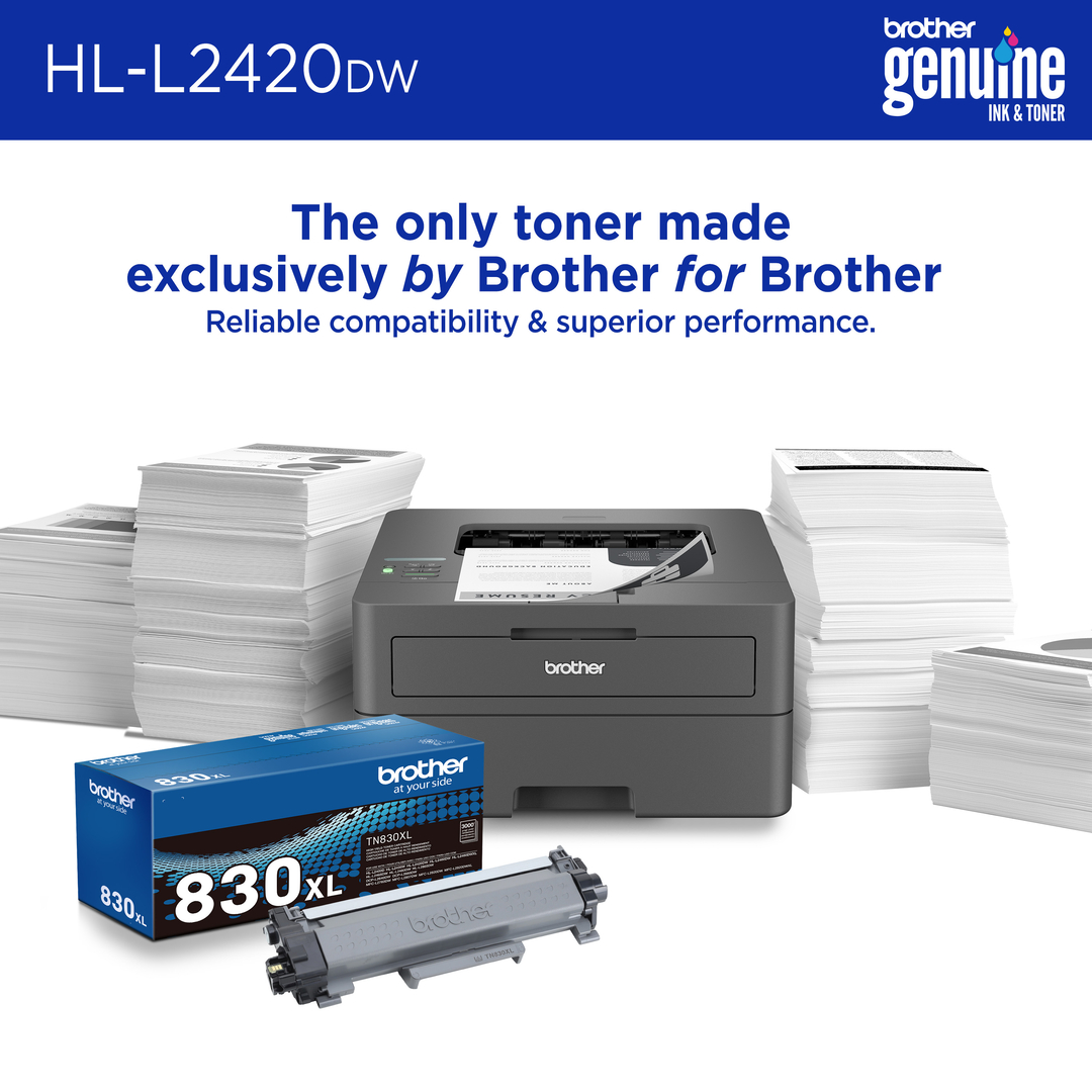 Brother HL-L2420DW Wireless Monochrome Laser Printer photo 6