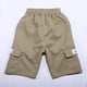 thumbnail image 4 of Pantalones cortos cargo elásticos REDARER para niño: pantalones casuales de exterior, de color liso, con 4 bolsillos y tejido de secado rápido, para tallas de 9 a 10 años., 4 of 4