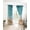 Green, variant on Purple Wave Blackout Curtains 39 Inches Long,Thermal Insualted Grommet Curtains & Drapes,Coastal Ombre Ocean Grey Stripes Beach Sand Room Darking Curtains for Living Room 2 Panels 27.5"W x39"L