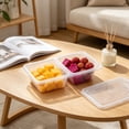 thumbnail image 5 of Fruit Storage Containers, Food Containers with Lids, Clear Two Compartment Large Capacity Plastic Box, Airtight for Food Preservation, for Home, Camping and Picnic, AKLJWH - #08 White - 1PC, 5 of 6