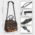 thumbnail image 2 of Lafuoo Cool Black Gold Dragon Pattern Insulated Lunch Bag, Adjustable Shoulder Strap Handheld Crossbody Waterproof Lunch Bag, Unisex-One Size, 2 of 4