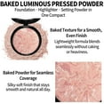 thumbnail image 2 of Baked Luminous Pressed Powder–Glow-Infused Foundation,Highlighter & Setting Powder in One–Color-Correcting,Oil-Control,Long-Lasting Coverage for All Skin Tones, 2 of 9