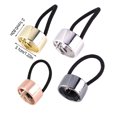 thumbnail image 4 of yingyy Bandeaux Haute Élasticité Style Simple Ornements Extensibles Porte-Queue de Cheval Élégant pour Femmes Filles Rose Rouge 1Set, 4 of 6