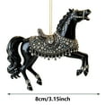 thumbnail image 3 of Horse Christmas Ornament 2025, Horse Ornaments for Christmas Tree, Metal Horse Ornament with Rhinestones, Horse Gifts for Women, Girls Horse Gifts for Horse Lovers, 3 of 7