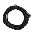 thumbnail image 2 of Seismic Audio 2 Pack of Black 20 Foot Right Angle to Straight Guitar Instrument Cables Black - SAGC20R-Black-2Pack, 2 of 4
