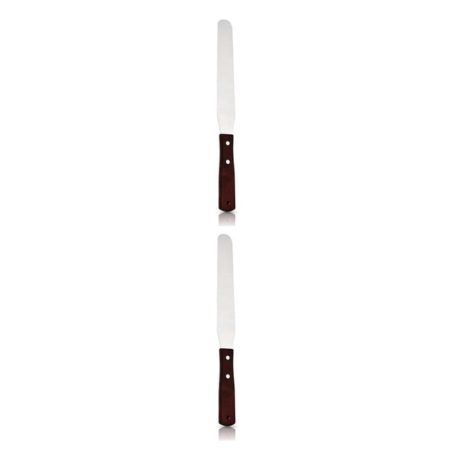 Wosthever Espátula para glaseado de acero inoxidable, espátula para hornear pasteles, crema, mantequilla, repostería profesional, más suave, Type3 NO3