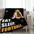 thumbnail image 4 of American Football Blanket Plush Cozy Sports Throw Blankets for Girls Boys Women Men Kids Flannel Fleece Ultra Soft Fuzzy Party Blanket Gifts for Bed 50"X40", 4 of 6