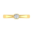 thumbnail image 3 of 1/4 Carat Diamond Solitaire Engagement Ring Band in 10K Yellow Gold (Ring Size 8), 3 of 4