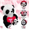 thumbnail image 3 of Peluche Oso Panda Suave con Corazón Regalo San Valentín rojo Grande, 3 of 7