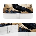 thumbnail image 4 of Crow Elegant PU Leather Display Case with Removable Compartment for Earring Organizer and Necklace Holder - Portable Storage Box, 4 of 6