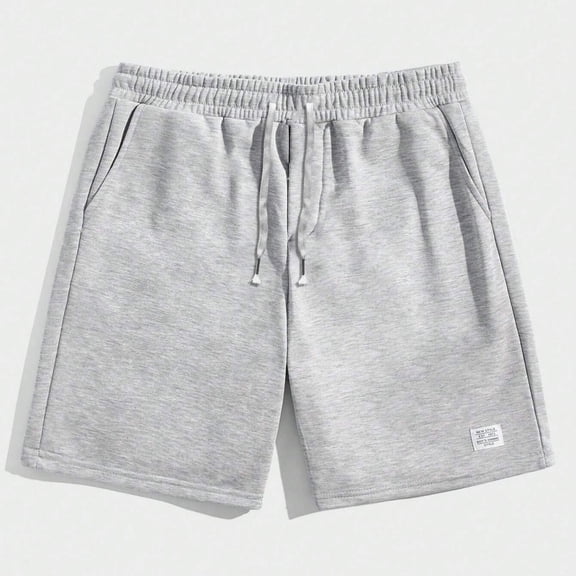 Qgtaibl Mens Short Sweatpants S Drawstring Elastic Waist Running Sport Shorts Summer Everyday Shorts with Pockets Gray