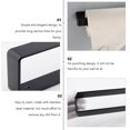 thumbnail image 3 of unbranded 1Ud Kitchen Paper Holder in Black Stainless Steel with Punch Free Wall Hanging for Bathroom Use, 3 of 8