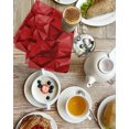 thumbnail image 4 of Red Geometric Kitchen Dish Towels for Drying Dishes Set of 2, Vintage Minimalism Abstract Aesthetic Waffle Weave Microfiber Hand Tea Bathroom Towels Quick Dry & Absorbent Towel 15.7x23.6, 4 of 7