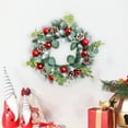 thumbnail image 5 of Christmas Candle Wreath 15.75in – Green Faux Garland Ring for Table Centerpieces, Candle Holders, Wine Bottle Tops & Holiday Decorations, 5 of 5