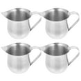 thumbnail image 1 of 4pcs Stainless Steel Milk Pitcher Cream Pitcher Small Coffee Milk Cream Pitcher Sauce Holder, 1 of 8