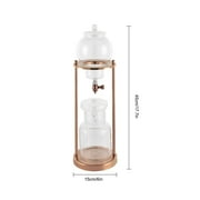 Miumaeov Cold Brew Dripper Coffee Maker 600ML Ice Coffee Machine with Slow Drip Technology Large Capacity Cold Brew Coffee Tower for 6-8 People