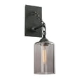 thumbnail image 2 of One Light Wall Mount   Aged Silver Finish With Smoked Glass Troy Lighting B4421, 2 of 2
