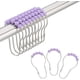 thumbnail image 1 of Anillos de ganchos para cortina de ducha, anillos de cortina de ducha de acero inoxidable y ganchos para cortinas de barra de ducha de baño, juego de 12, rosa acrílico Xemadio PTL029-9, 1 of 6