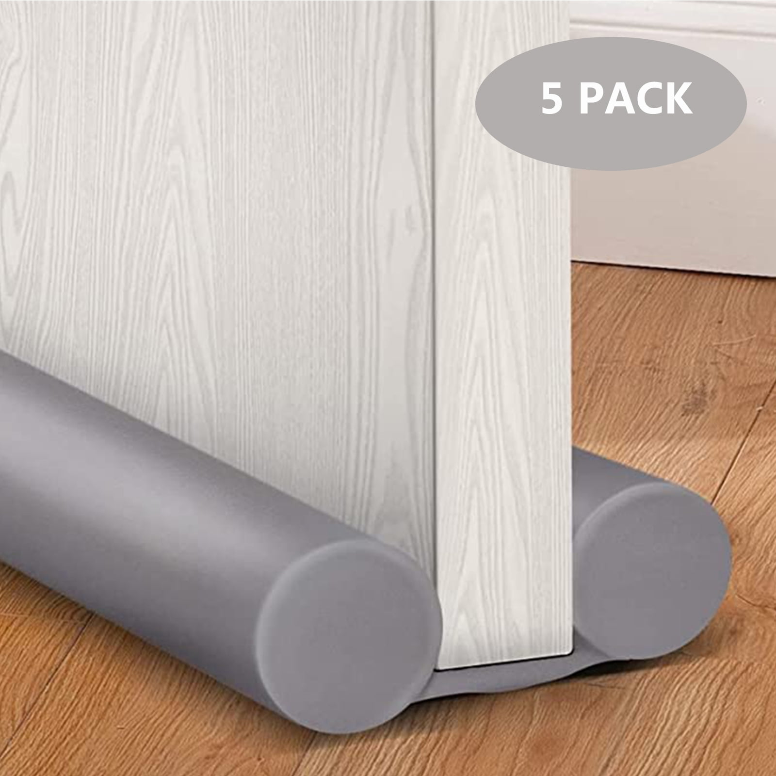 Door Draft Stopper, 5 Pack Bottom Double Sided Door Draft Blockers, 37