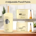 thumbnail image 5 of AFMAT Electric Pencil Sharpener, Fully Automatic Pencil Sharpener for 7-8mm Pencils & Colored Pencil, Auto in & Out, Rechargeable Vertical Hands-Free Sharpeners for Classroom/Home/Office,Yellow, 5 of 8