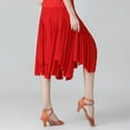 thumbnail image 6 of Women's Ballroom Dancing 360 Degree Long Swing Latin Salsa Rumba Flamenco Dance Skirts for Practice, 6 of 6