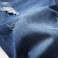 thumbnail image 5 of HOOMEUMY Men's Summer Slim Fit Stretch Ripped Distressed Denim Shorts Beach Straight Jean Shorts with Holes Blue XXL, 5 of 8