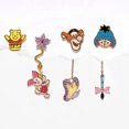 thumbnail image 3 of Orejeras coloridas de circonita para mujer y niña, joyería de moda, goteo de aceite, corazón, Animal, lindo, dibujos animados, 3 of 3
