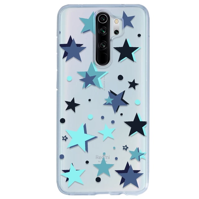 Funda para Xiaomi Redmi 9 InstaCase Protector para Xiaomi Redmi 9 Antigolpes Case Estrellas Azules