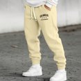 thumbnail image 2 of Yifymode Jogger Sweatpants for Men Drawstring Sweatpants | Fall Winter Cinch Bottom With Pockets, LOS ANGELES CALIFORNIA Graphic Print, 2 of 3