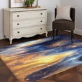 thumbnail image 3 of 2.7'x5' Area Rugs, Blue Yellow Indoor Outdoor Area Rug for Living Room Bedroom, Contemporary Abstract Art Washable Bathroom Rugs Kitchen Floor Carpet Mats Home Decor Aesthetic, 3 of 8