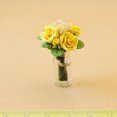 thumbnail image 5 of SPRING PARK 1/12 Scale Dollhouse Miniature Rose Flower in Glass Vase Room Table Decor Toy, 5 of 7