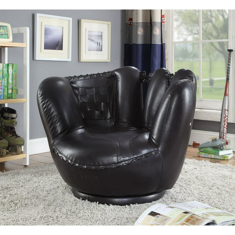 Acme All Star Baseball 2 Piece Chair and Ottoman Set