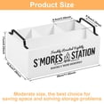 thumbnail image 3 of S'Mores Caddy 4 Compartments S'Mores Bar Station Practical S'mores Organizer with Handle Wood S'Mores Station Box Large Capacity S'Mores Station for Home Kitchens, 3 of 11