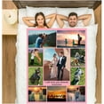 thumbnail image 3 of Personalised Customized Photo Fleece Blanket Throw Custom with Picture Text Birthday Wedding Gift for Adult Baby Boy Girl Men Women Mum Dad Family Friend (Large 39''×59''(100x150cm),12 Photos), 3 of 6