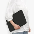 thumbnail image 4 of Bolsa para portátil, bolsa de transporte, funda protectora para ordenador portátil, funda ligera para pantalla de ordenador para viajes de negocios al negro de 14 pulgadas shamjiam estuche de viaje, 4 of 7